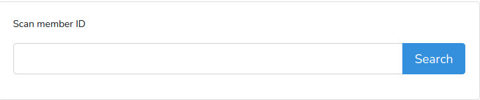 Scan Member Search Bar